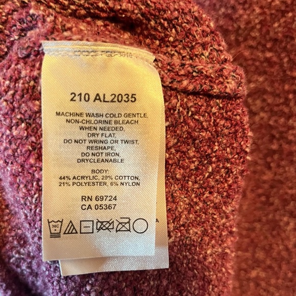 Columbia Sweater Women’s Small Purple/Pink V-Neck Pullover Cotton Blend EUC - Picture 7 of 7